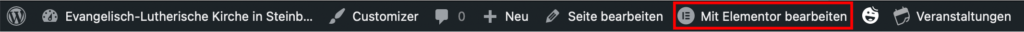 Bearbeiten Leiste